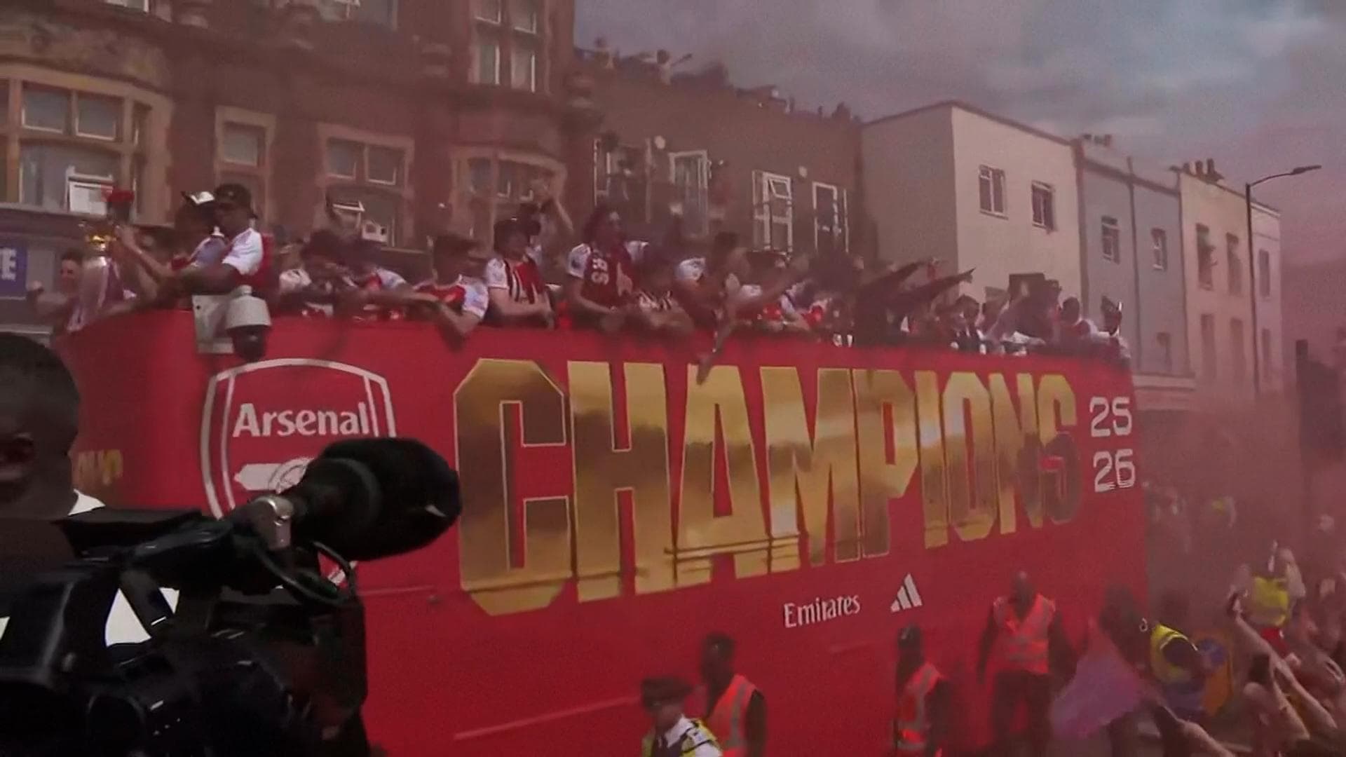 Arsenal hold trophy parade to celebrate first Premier League title win in 22 years