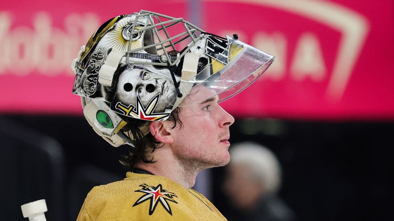 Carter Hart says he has grown since joining Golden Knights