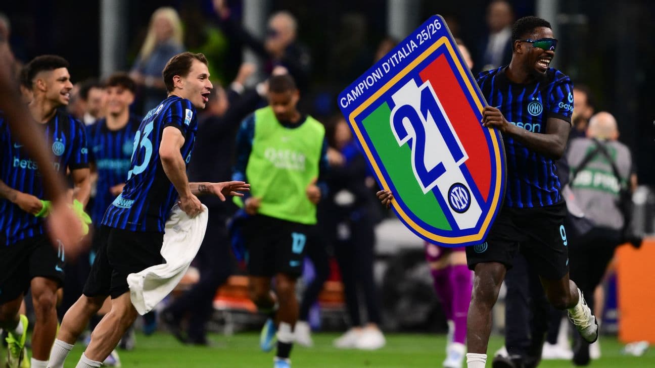 Inter Milan win 21st Serie A title with victory over Parma