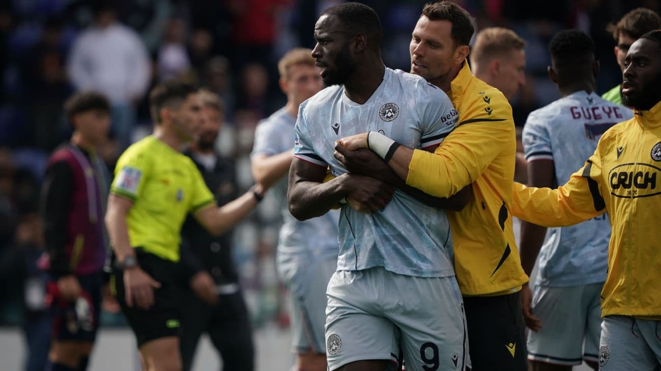 Udinese's Keinan Davis accuses Cagliari's Alberto Dossena of racist abuse
